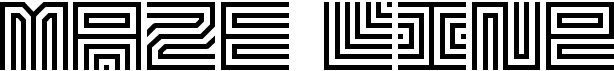 preview image of the Maze Line font