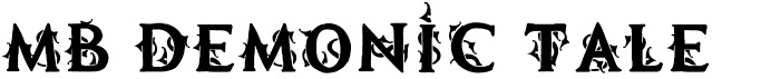 preview image of the MB Demonic Tale font