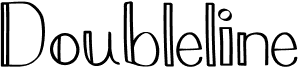 preview image of the MBB Doubleline font