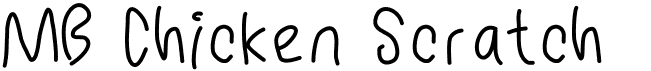 preview image of the MB Chicken Scratch font