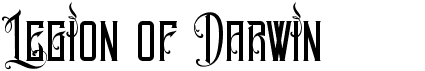 preview image of the MCF Legion of Darwin font