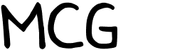 preview image of the MCG font
