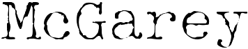 preview image of the McGarey font