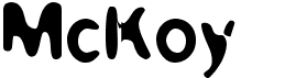 preview image of the McKoy font
