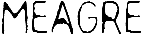 preview image of the Meagre font