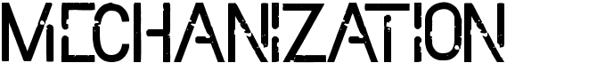 preview image of the Mechanization font