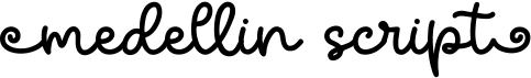 preview image of the Medellin Script font