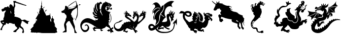 preview image of the Mediaeval Bats font