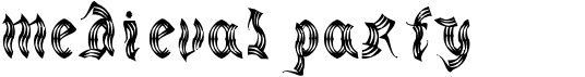 preview image of the Medieval Party font