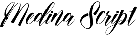 preview image of the Medina Script font