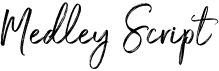 preview image of the Medley Script font