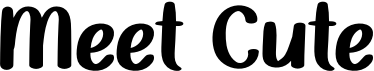 preview image of the Meet Cute font
