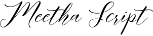 preview image of the Meetha Script font