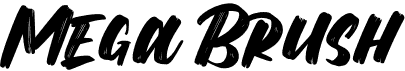 preview image of the Mega Brush font