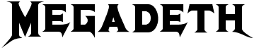 preview image of the Megadeth font