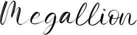 preview image of the Megallion font
