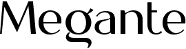preview image of the Meganté font