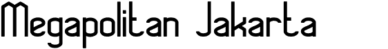 preview image of the Megapolitan Jakarta font
