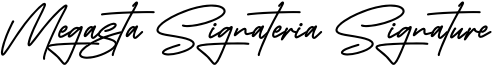 preview image of the Megasta Signateria Signature font