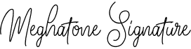 preview image of the Meghatone Signature font