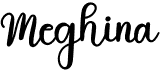 preview image of the Meghina font