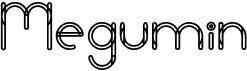 preview image of the Megumin font