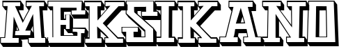 preview image of the Meksikano font