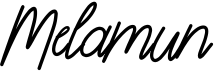 preview image of the Melamun font