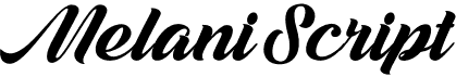 preview image of the Melani Script font