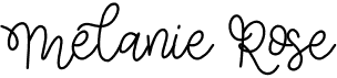 preview image of the Melanie Rose font