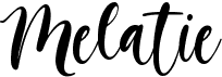 preview image of the Melatie font
