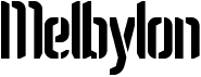 preview image of the Melbylon font