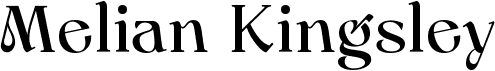 preview image of the Melian Kingsley font