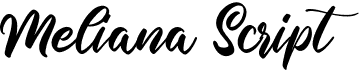 preview image of the Meliana Script font