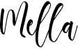 preview image of the Mella font