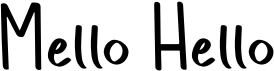 preview image of the Mello Hello font