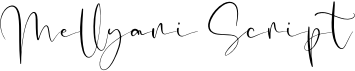 preview image of the Mellyani Script font