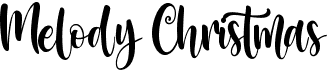 preview image of the Melody Christmas font
