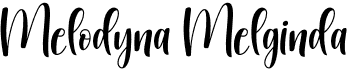preview image of the Melodyna Melginda font