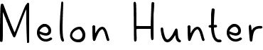 preview image of the Melon Hunter font