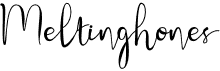 preview image of the Meltinghones font