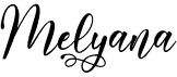 preview image of the Melyana font