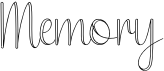 preview image of the Memory font