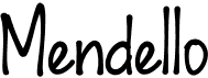 preview image of the Mendello font