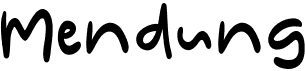 preview image of the Mendung font