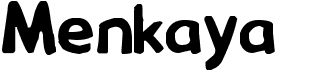 preview image of the Menkaya font