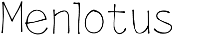 preview image of the Menlotus font