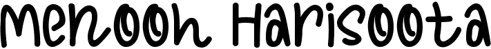 preview image of the Menooh Harisoota font
