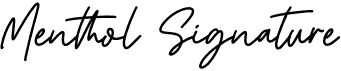 preview image of the Menthol Signature font