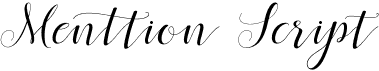 preview image of the Menttion Script font